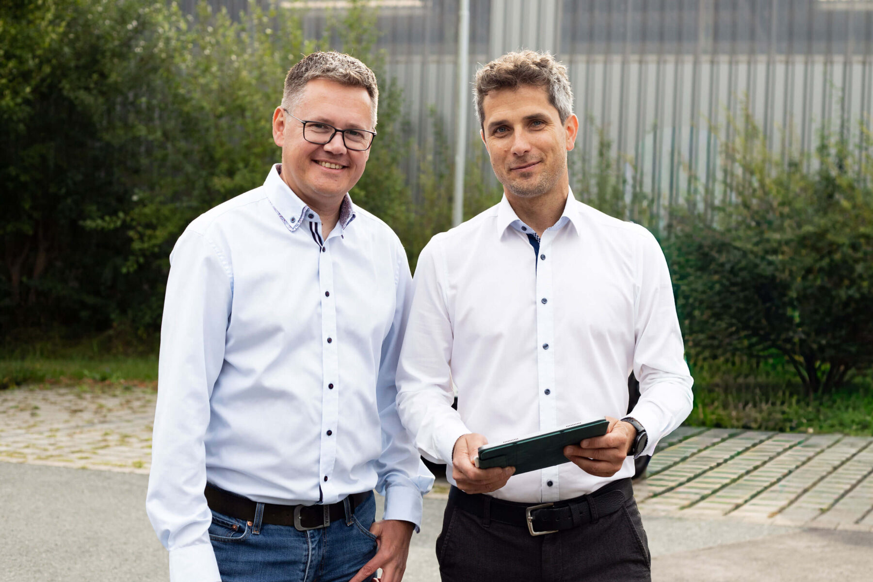 Stephan Schlüter und Stefan Francke zusammen im Porträt.